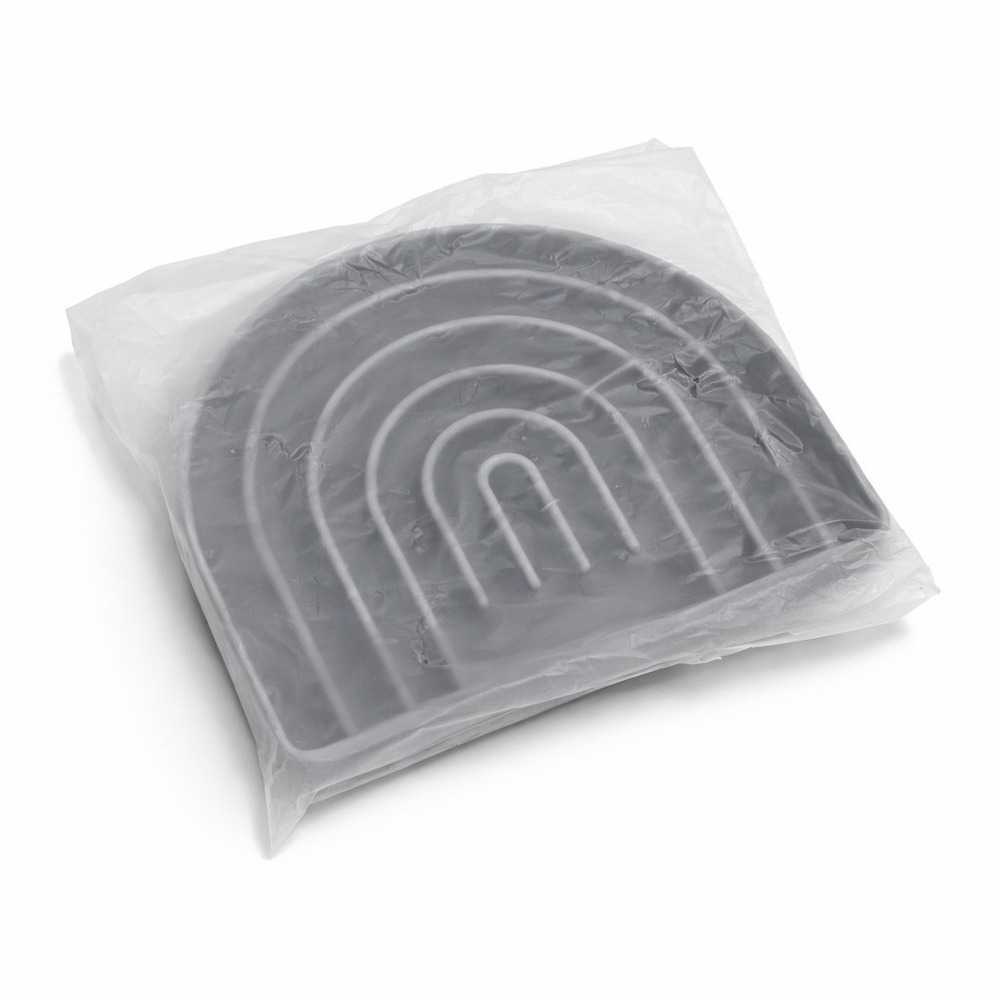 Pupwell Slow Feeder Gray Silicone Rainbow Enrichment Lick Mat Dog Suction Cups - Picture 6 of 6